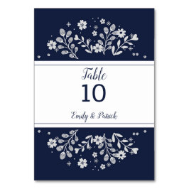 Numeração De Mesa White Floral