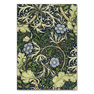Numeração De Mesa William Morris Seaweed Pattern Floral Vintage Art