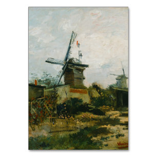 Numeração De Mesa Windmills on Montmartre por Vincent Van Gogh