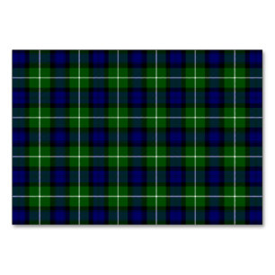 Numeração De Mesa Xadrez azul-tartan