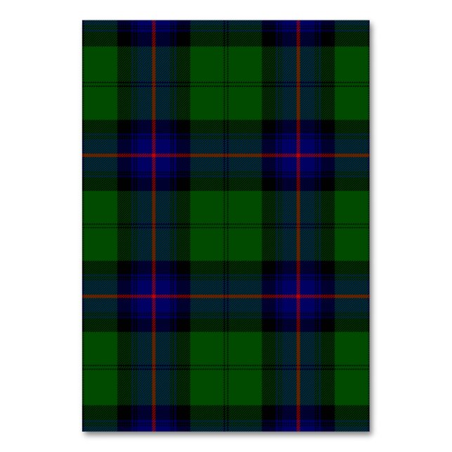 Numeração De Mesa Xadrez azul-tartan armstrong e verde (Frente)