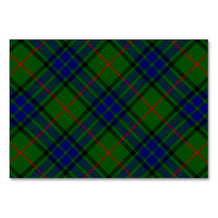 Numeração De Mesa Xadrez azul-tartan Lauder