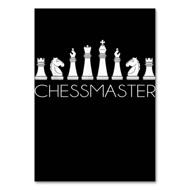 Numeração De Mesa Xadrez - Chessmaster (Frente)