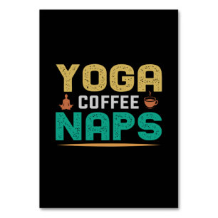 Numeração De Mesa Yoga Lover   Lacetes De Café De Yoga