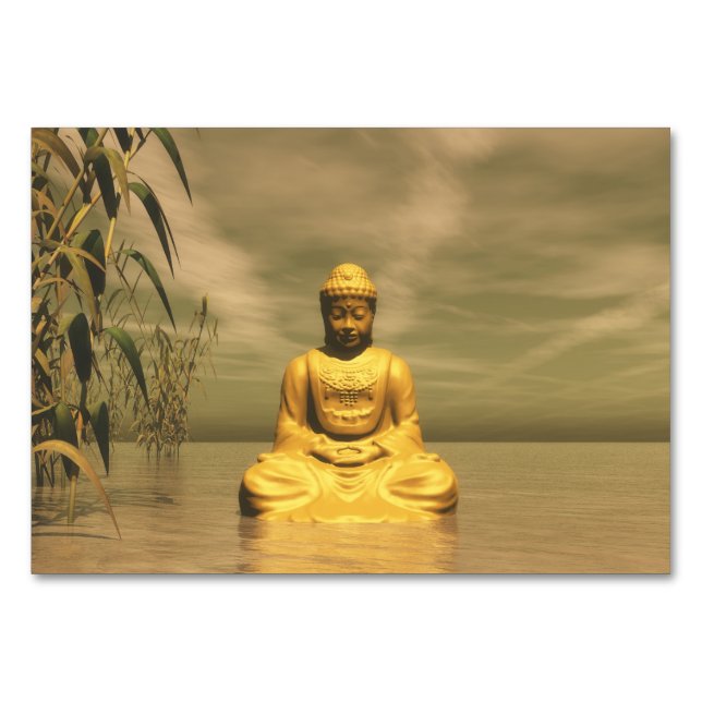 Numeração De Mesa Zen buddha meditando (Frente)