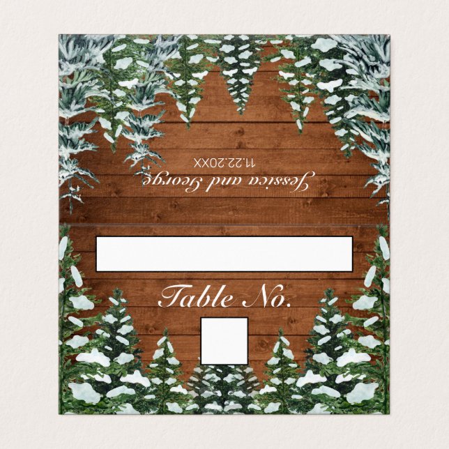 Numeração e Cartão de Nome da Madeira e Floresta N (Exterior Desdobrado)