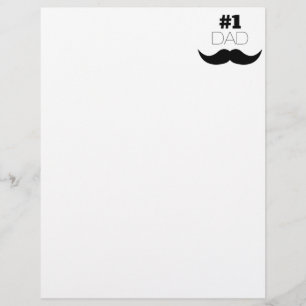 Número 1 - bigode preto Pai - Número um