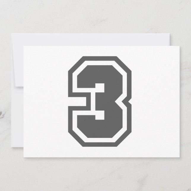 Número 3 (Frente)