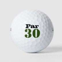 Número 30 do campo de golfe para aniversário de 30