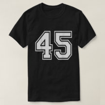 Número 45 Camisa do Time Esportivo da Universidade