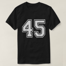 Número 45 Camisa do Time Esportivo da Universidade