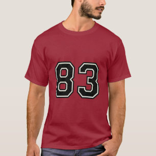 Número 83 Camisa Esportiva Varsity   83º Aniversár