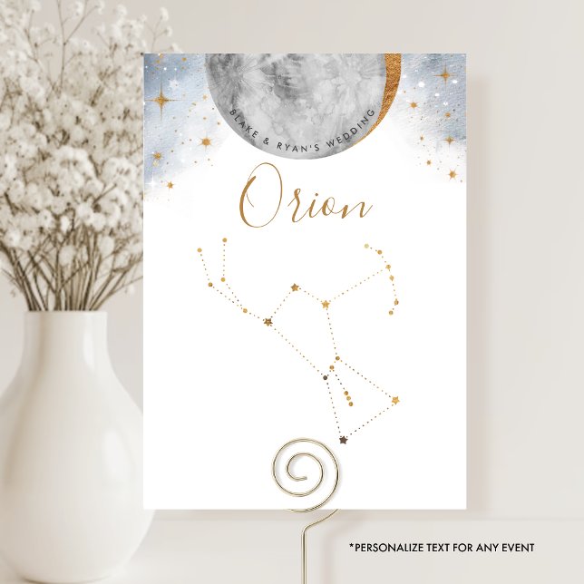 Número da Mesa Celestial, Constelação de Órion (Criador carregado)