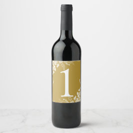 Número da Mesa da Etiqueta de Vinho | Vinhedo (Dou