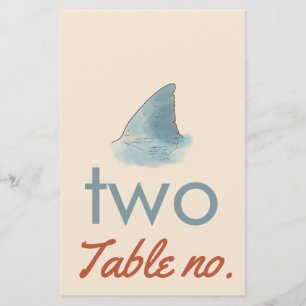 número da mesa de casamento com animais do oceano