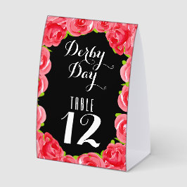 Número da Mesa Derby Rosas Vermelhas