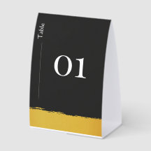 Número da Mesa Midnight Gold