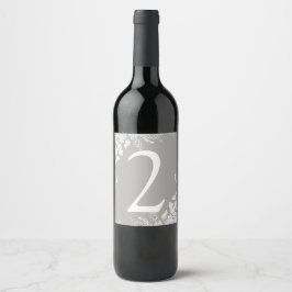Número da Mesa na Etiqueta de Vinho | Vinhedo (Cin