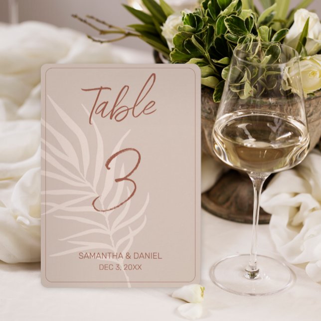 Número da Tabela Boho Wedding (Terracotta Boho Wedding Table Number Signs)