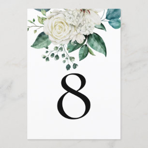 Numero da Tabela Casada Eucalyptus White Florals
