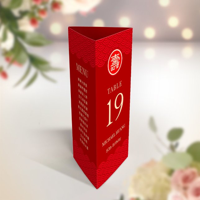 Número da Tabela com Menu de Longevidade Chinesa B (Criador carregado)