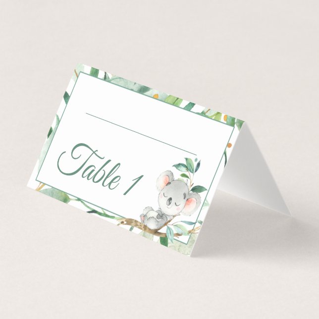 Número da Tabela de Aniversário do Chá de fraldas  (Frente)