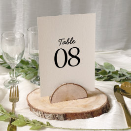 Número da Tabela de Casamento de Fotos Simples e M