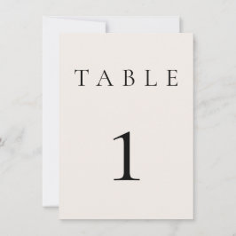 Número da Tabela de Casamento/Evento de Creme Beig
