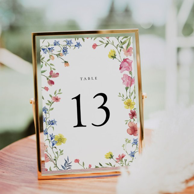 Número da Tabela de Casamentos de Fairytale de Flo (Wedding Table Number)