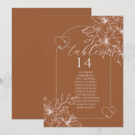 Número da Tabela de Queima de Boho de terracotta m