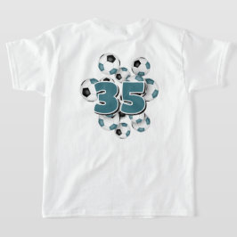 número de camisa no grupo das bolas de futebol de