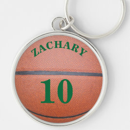 Número de Equipe de Nome Chaveiro de Basquete