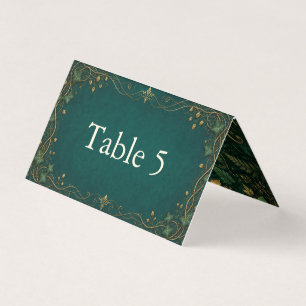 Número de Mesa de Casamento Floresta Encantada