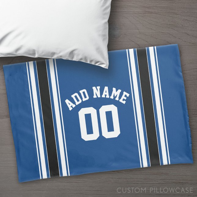 Número de Nome Personalizado de Faixa de Jersey Az (Custom Pillowcase)