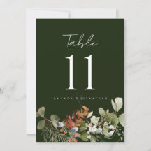 Número de Tabela de Casamento de Disposição Floral