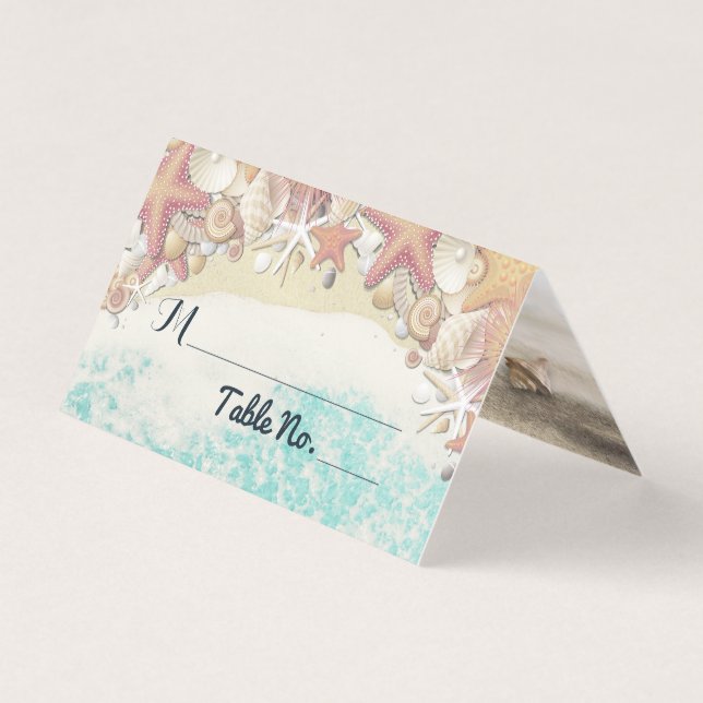 Numero de Tabela de Casamento Escort Summer Beach  (Frente)