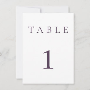 Número de Tabela de Casamento/Eventos Roxo de Amei