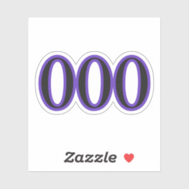 Número do Anjo das Bênçãos 000 Adesivo