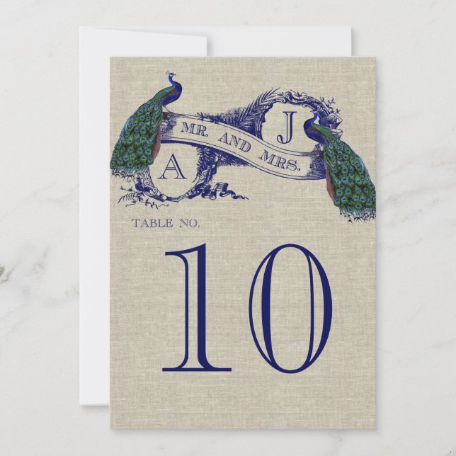 Número do Cartão de Mesa de Casamento Rústico com  (Frente)