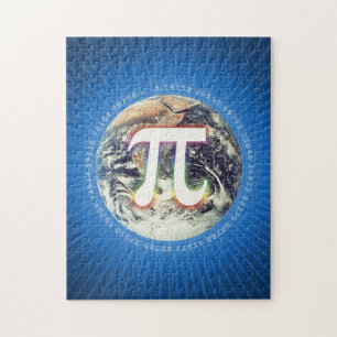 Número do Pi no quebra-cabeça da terra  
