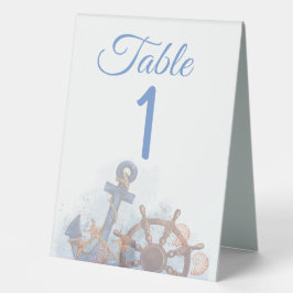 Número do Tema Náutico de Casamento de Praia