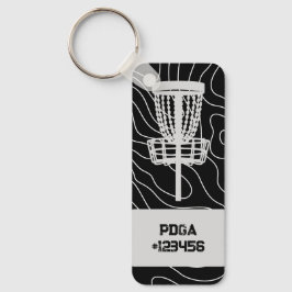 Número PDGA personalizável Chaveiro de Golf de Dis