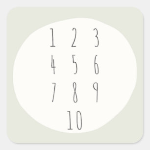 números 1-10. contagem. Etiquetas e adesivos