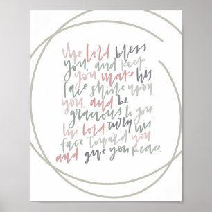 Números 6:24 - O Senhor Abençoa-Te - Poster