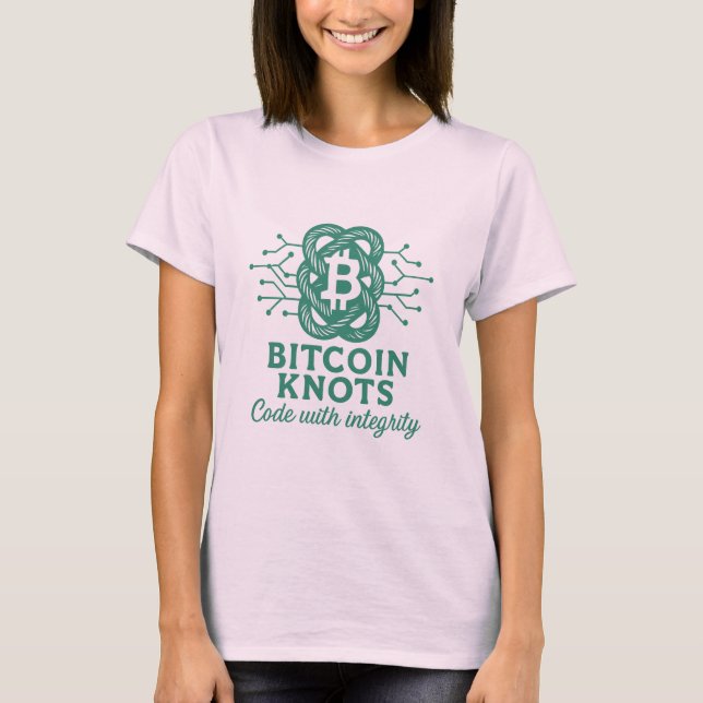 Números de Bitmoney T-Shirt - Nó "Código com Integ (Frente)