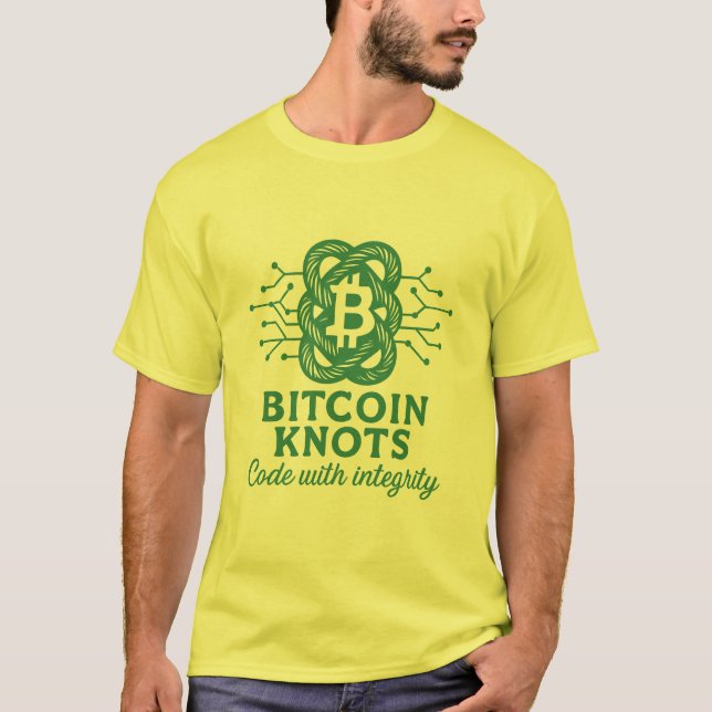 Números de Bitmoney T-Shirt - Nó "Código com Integ (Frente)