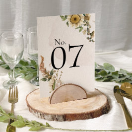 Números De Mesa De Casamento De Fios De Fios Secos