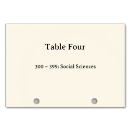 Números de Mesa do Catálogo de Cartões do Sistema