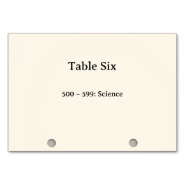 Números de Mesa do Catálogo de Cartões do Sistema