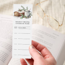 Números de Página de Livro de Cookbooks de Receita